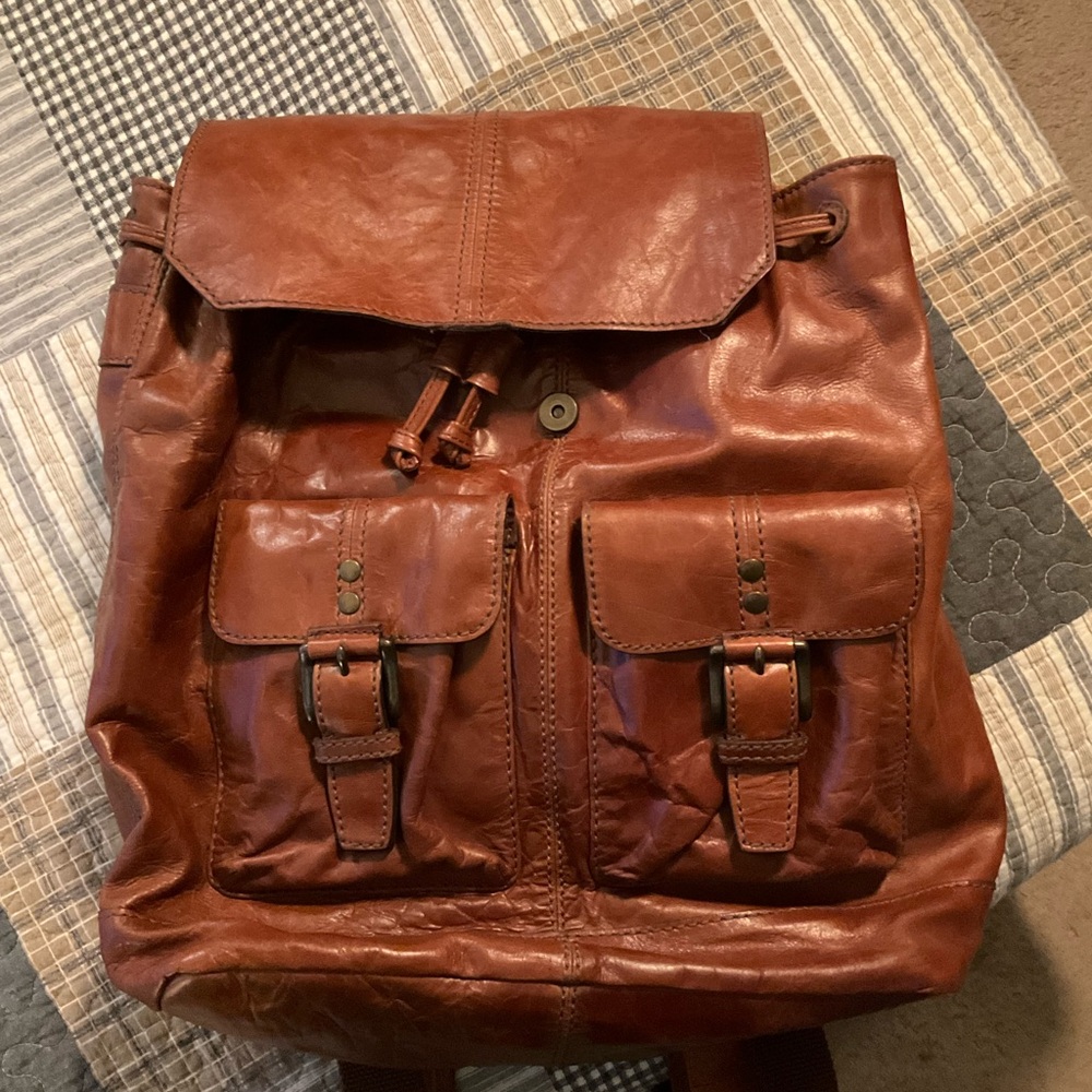 Genuine Leather Fossil backpack vintage